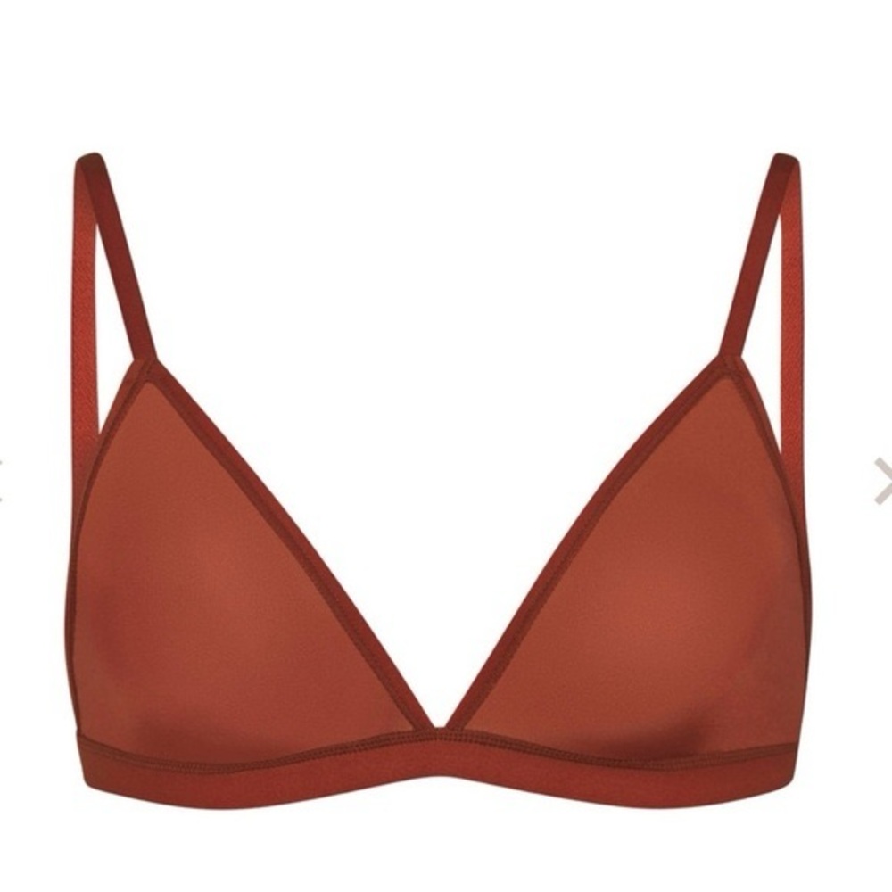 SKIMS Saffron JELLY SHEER SEAMED TRIANGLE Bralette